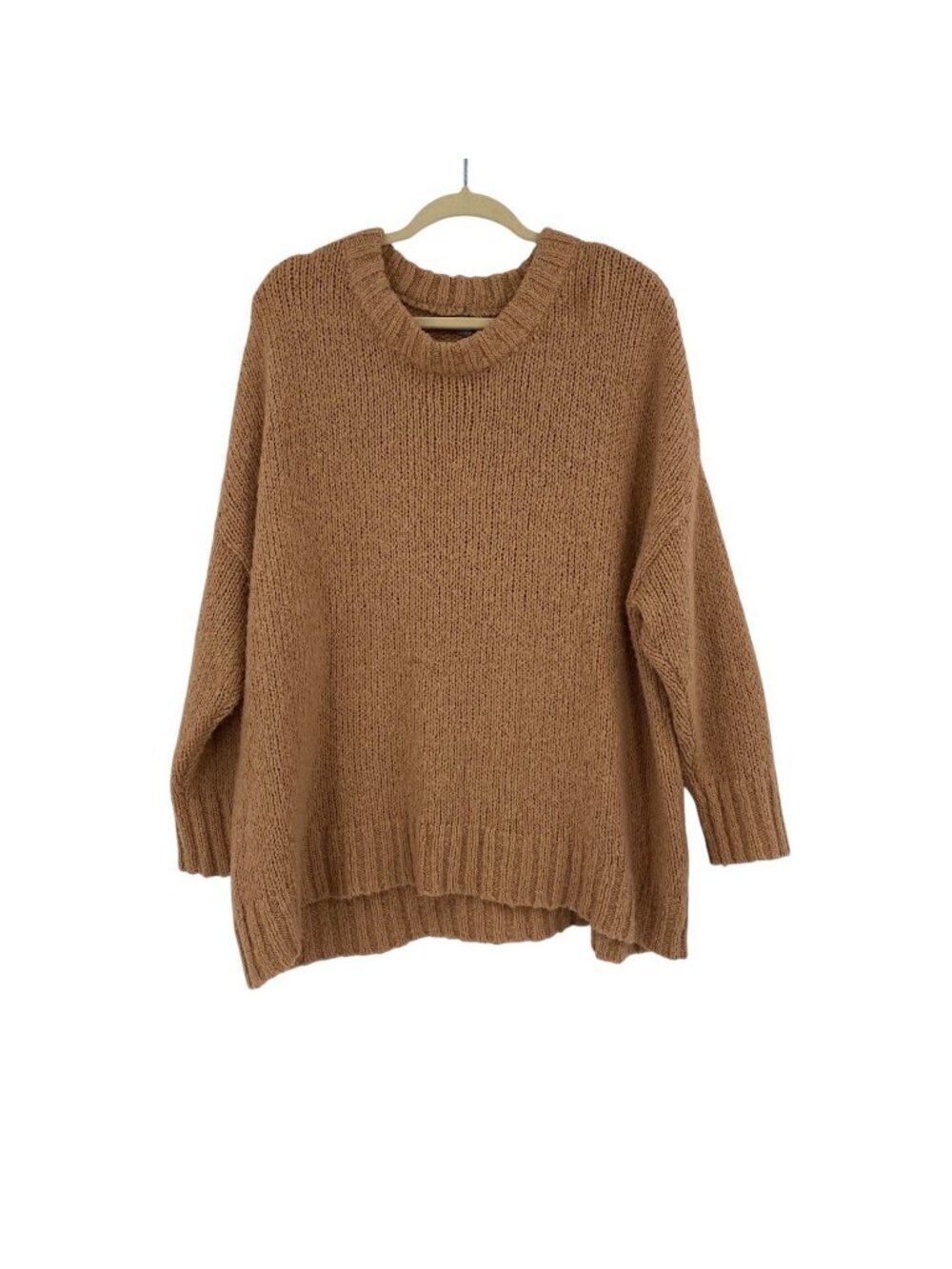Aerie Size M Brown Oversized Wool Alpaca Blend Oversized Sweater Boho